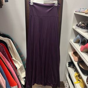 Purple maxi skirt